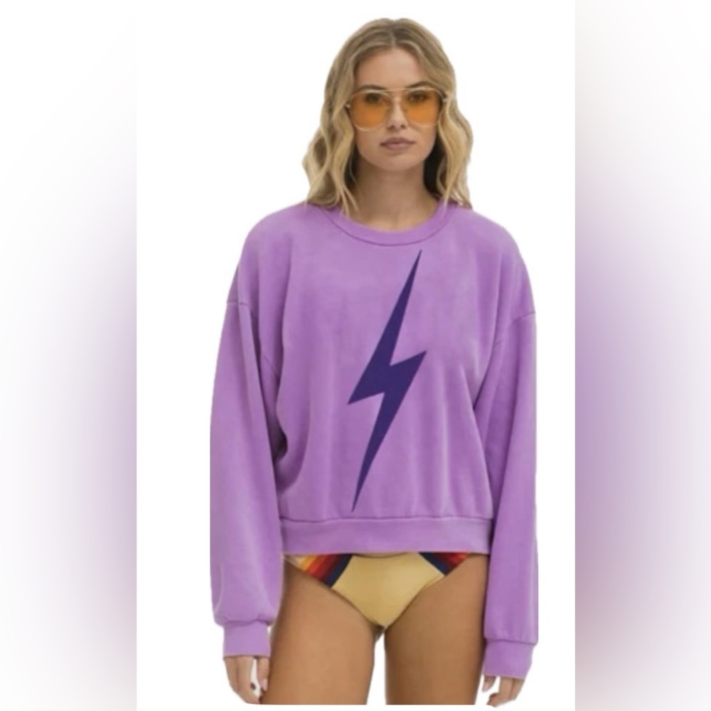 Aviator Nation bolt crewneck sweatshirt. Size XS